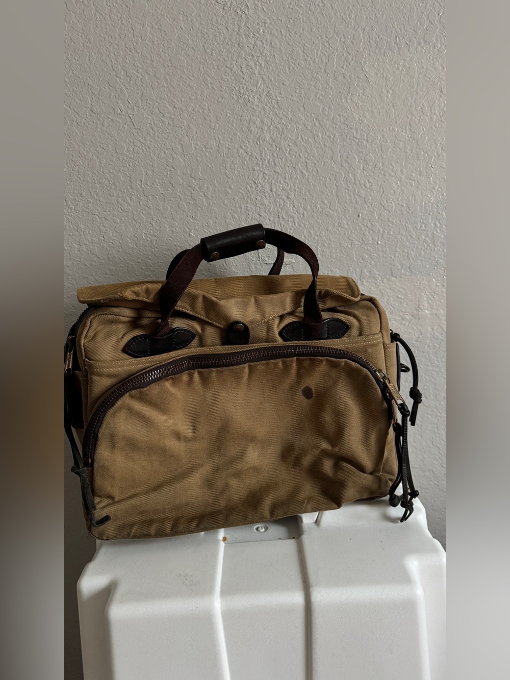 *As Is* Filson 258 Rugged Twill Padded Computer Bag